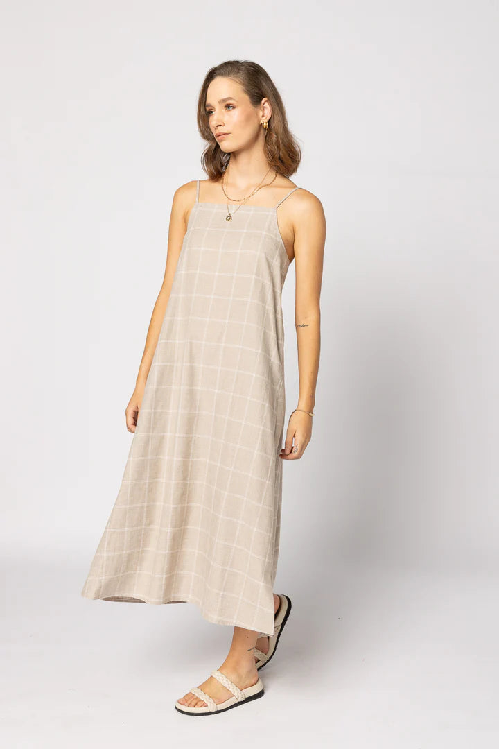 Ginny Dress | Linen Check