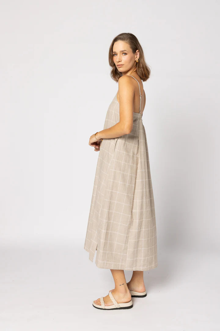 Ginny Dress | Linen Check