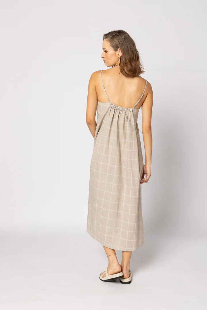 Ginny Dress | Linen Check