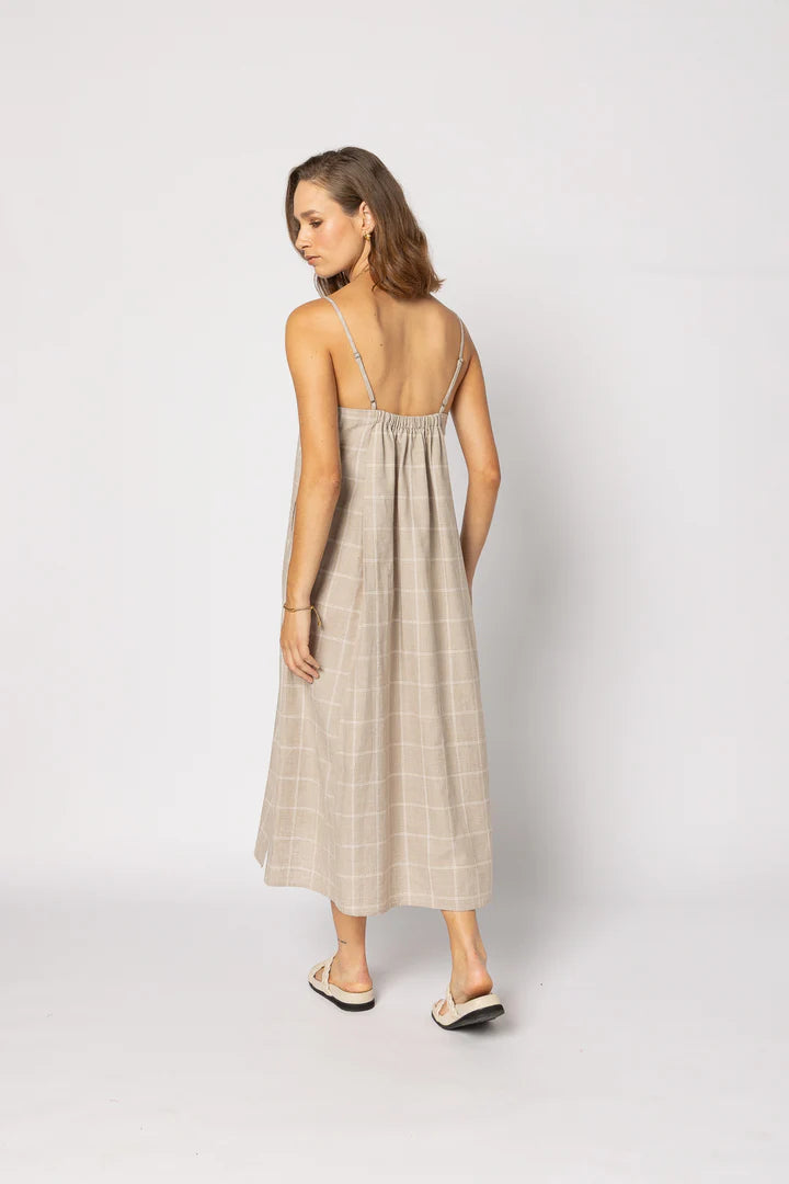 Ginny Dress | Linen Check