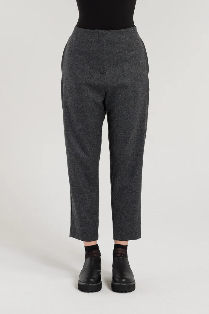 Nyne Essential Pant - Charcoal Wool Flannel