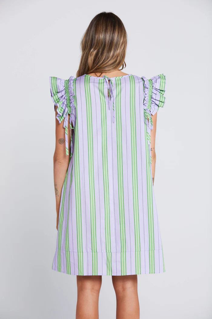 Tiesy Dress Royal Fern