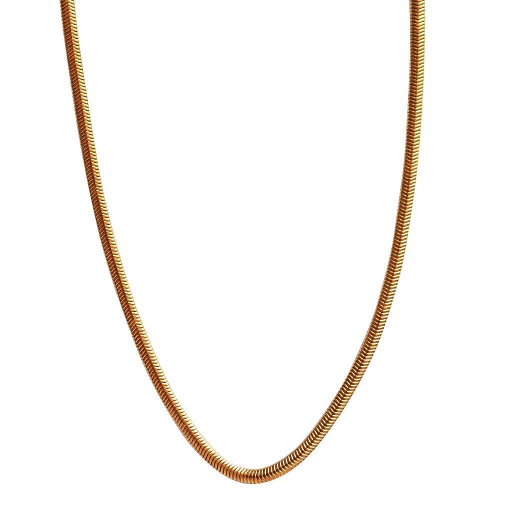 STEEL ME YELLOW GOLD SNAKE CHAIN