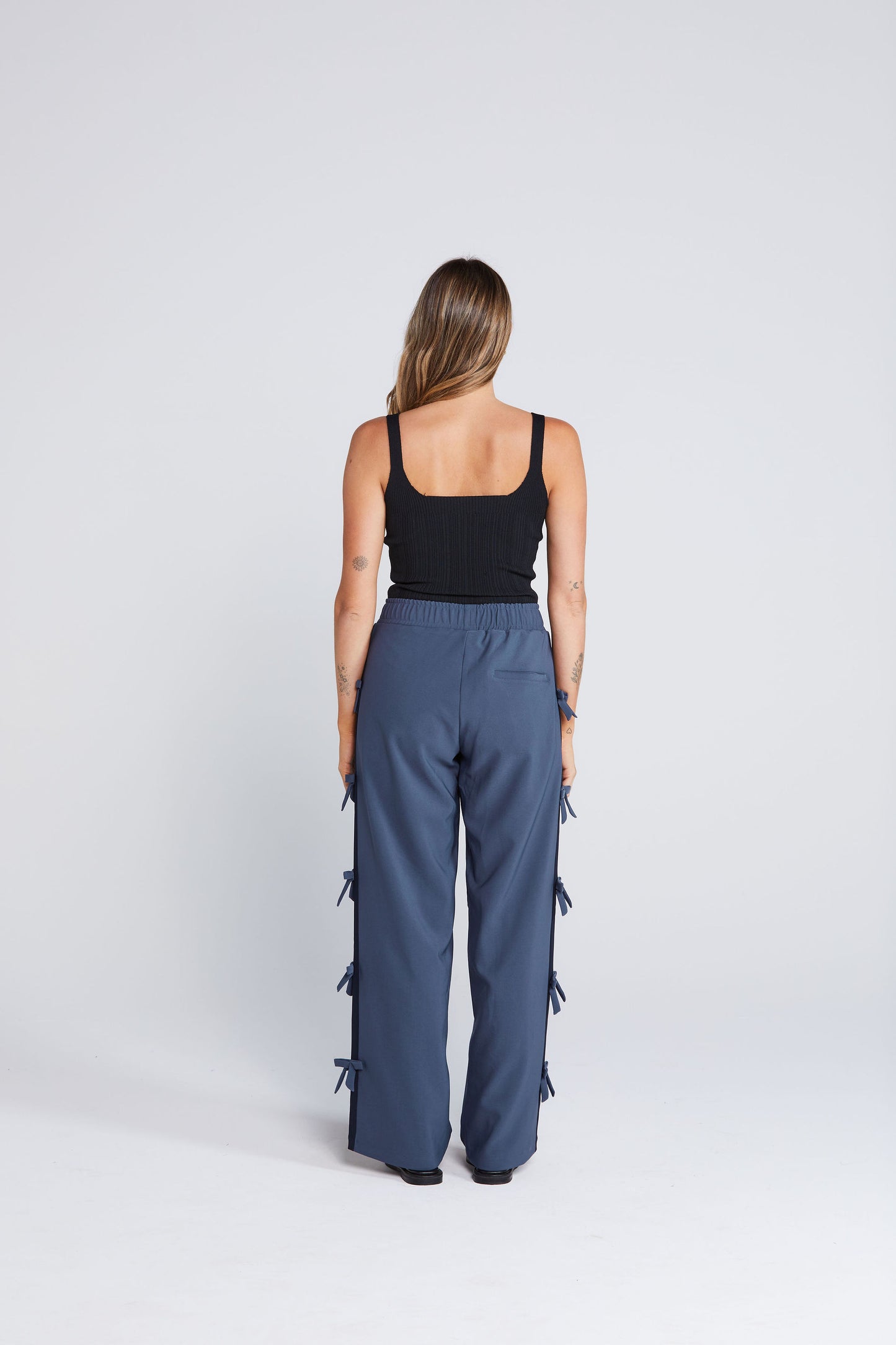 Bowtiful Pant Navy Oxford