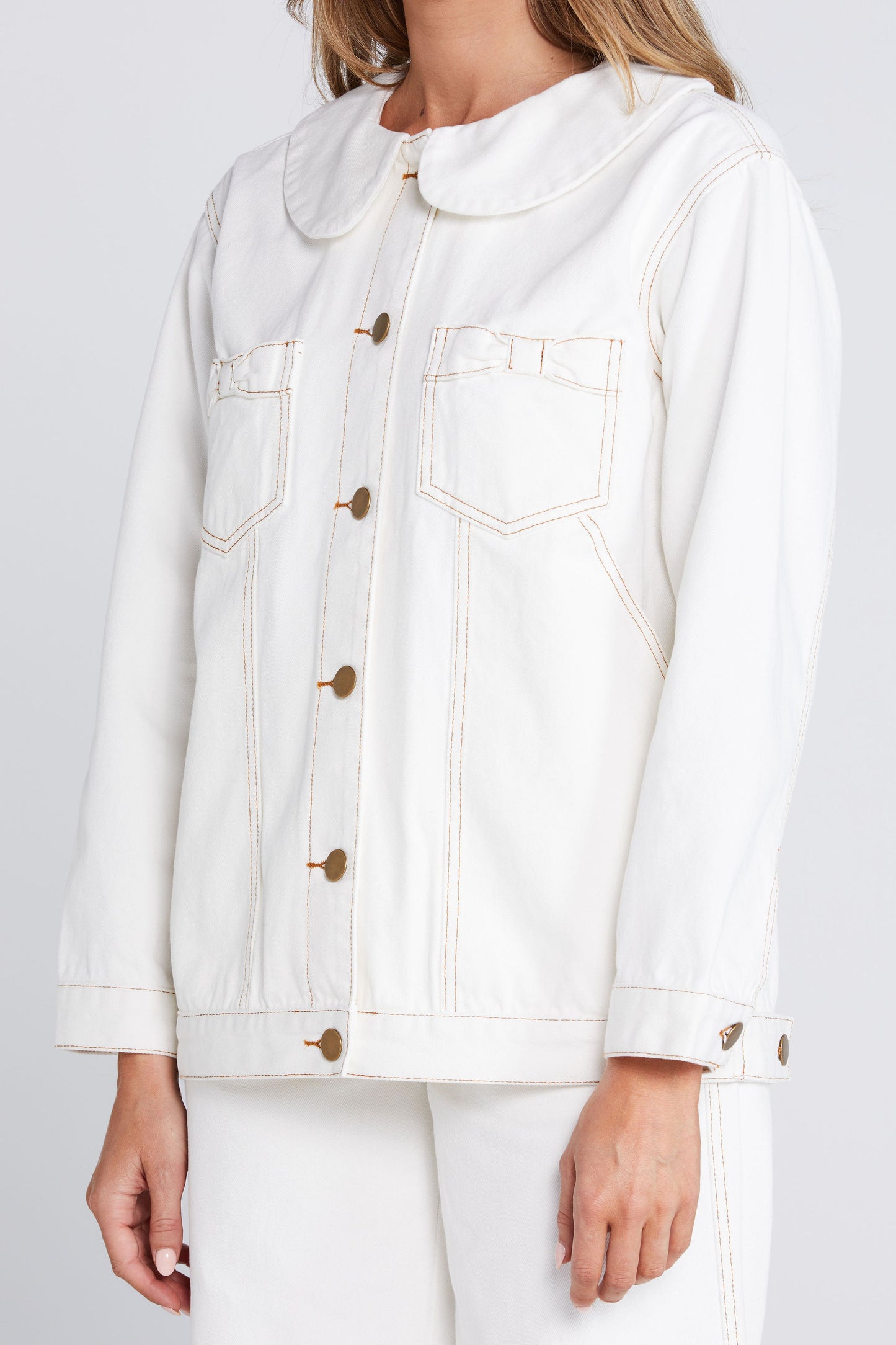 Bowtique Shacket Off White