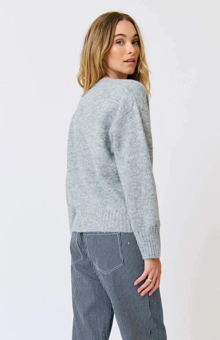 Aurora Knit Cardi - Grey Marle