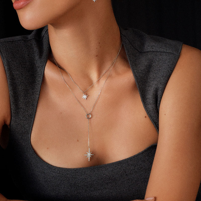 Polaris Y-Necklace Silver