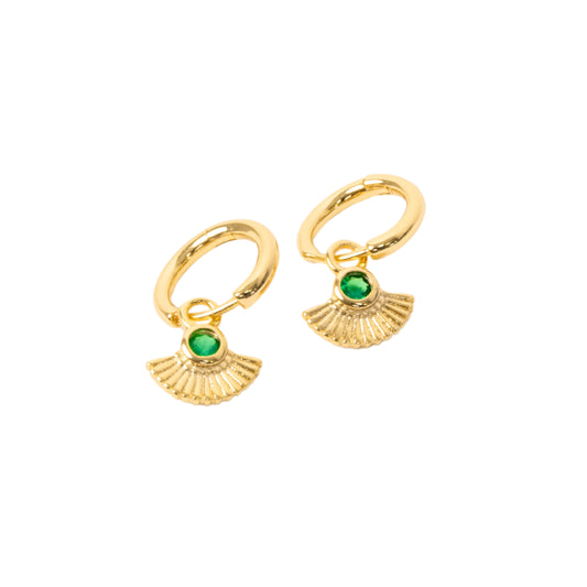 Fantail Hoops – Emerald