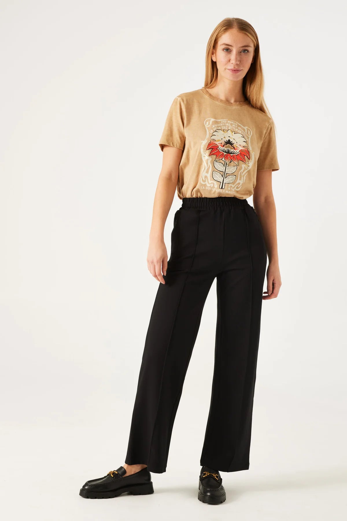 Garcia Ladies T-shirt - Safari Gold N40205