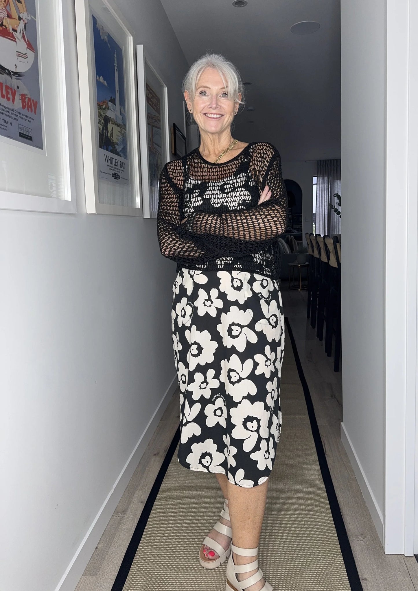 Maddie Dress | Black Floral