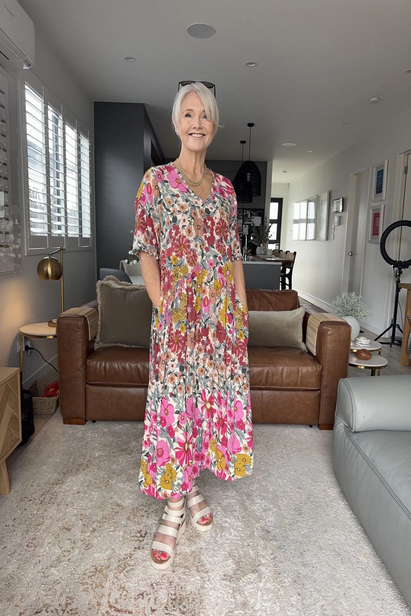 Marissa Dress Garden Print