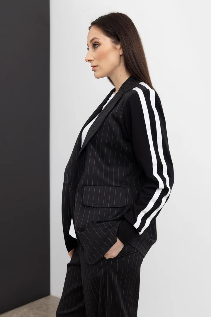 Reflective Blazer | Pinstripe