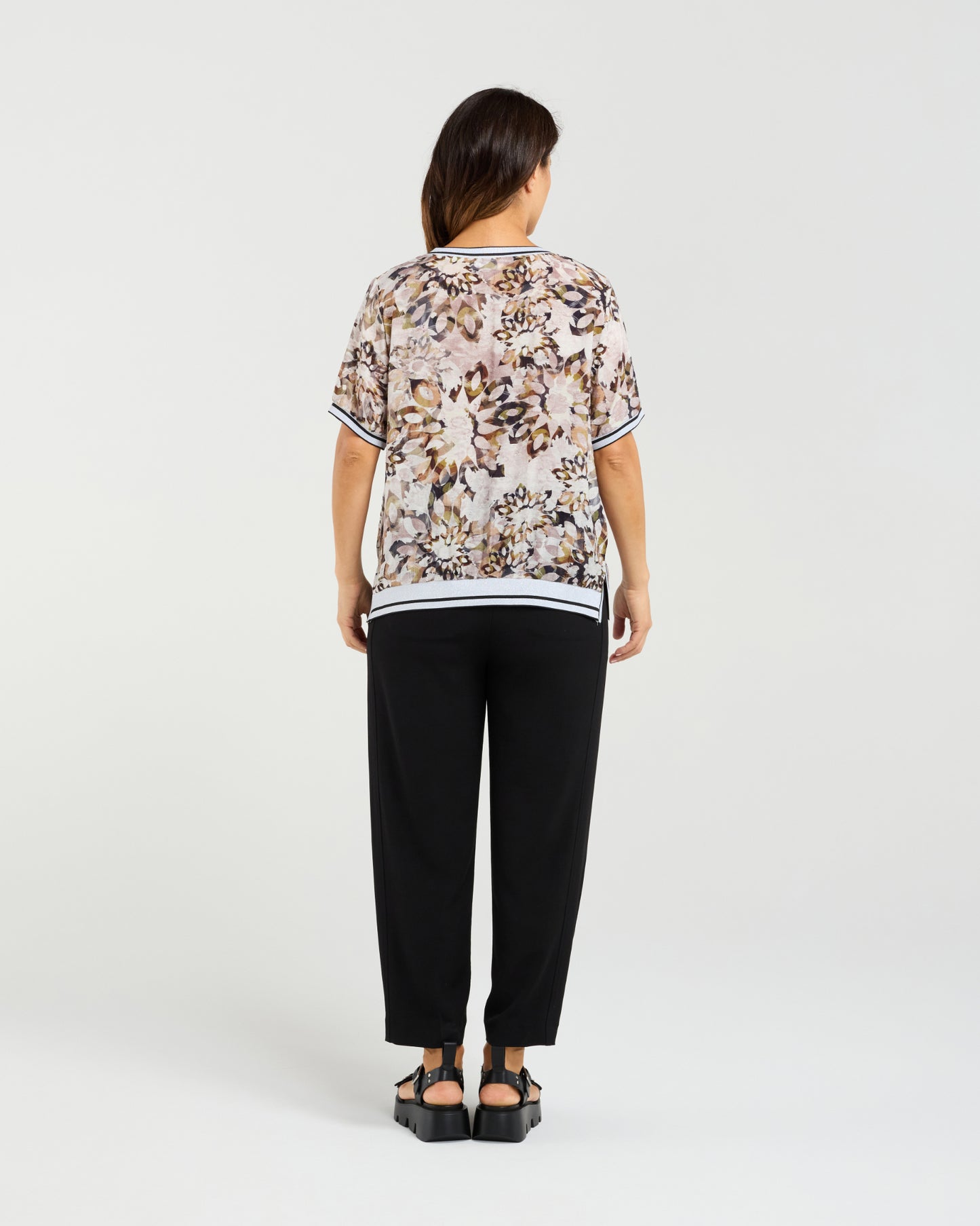 Zoe Top Sage Mosaic