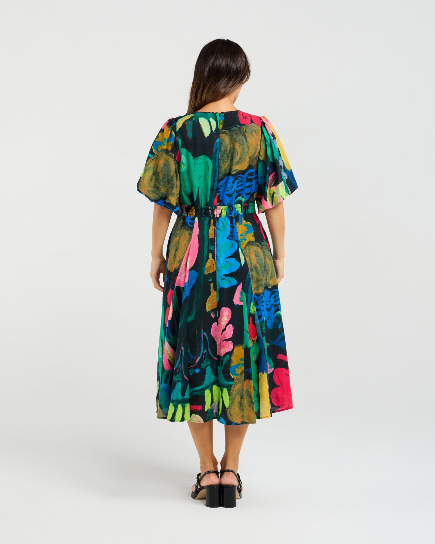 Olivia Dress | Midnight Fern