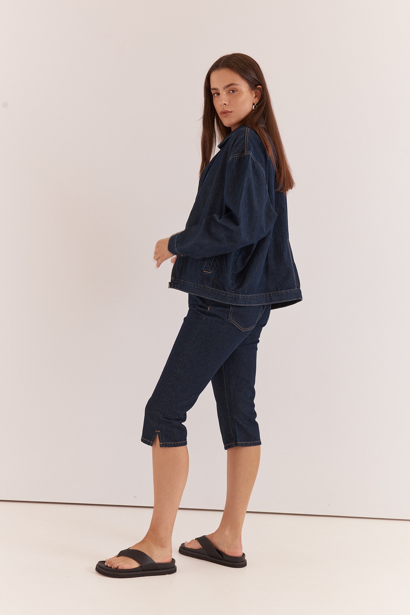 Kumi Zip Denim Jacket