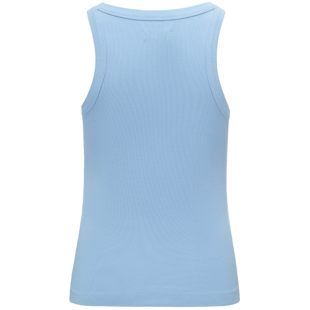 Ede Women's Cotton Rib Knit Tank Ice Blue