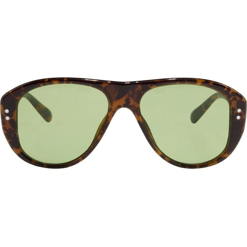 Szade Austin Sunglasses Havana/Lawn Green Lenses