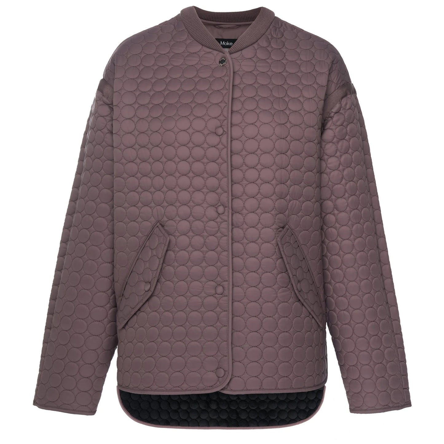 MOKE Tilly Quilted Bomber Jacket Cocoa Powder