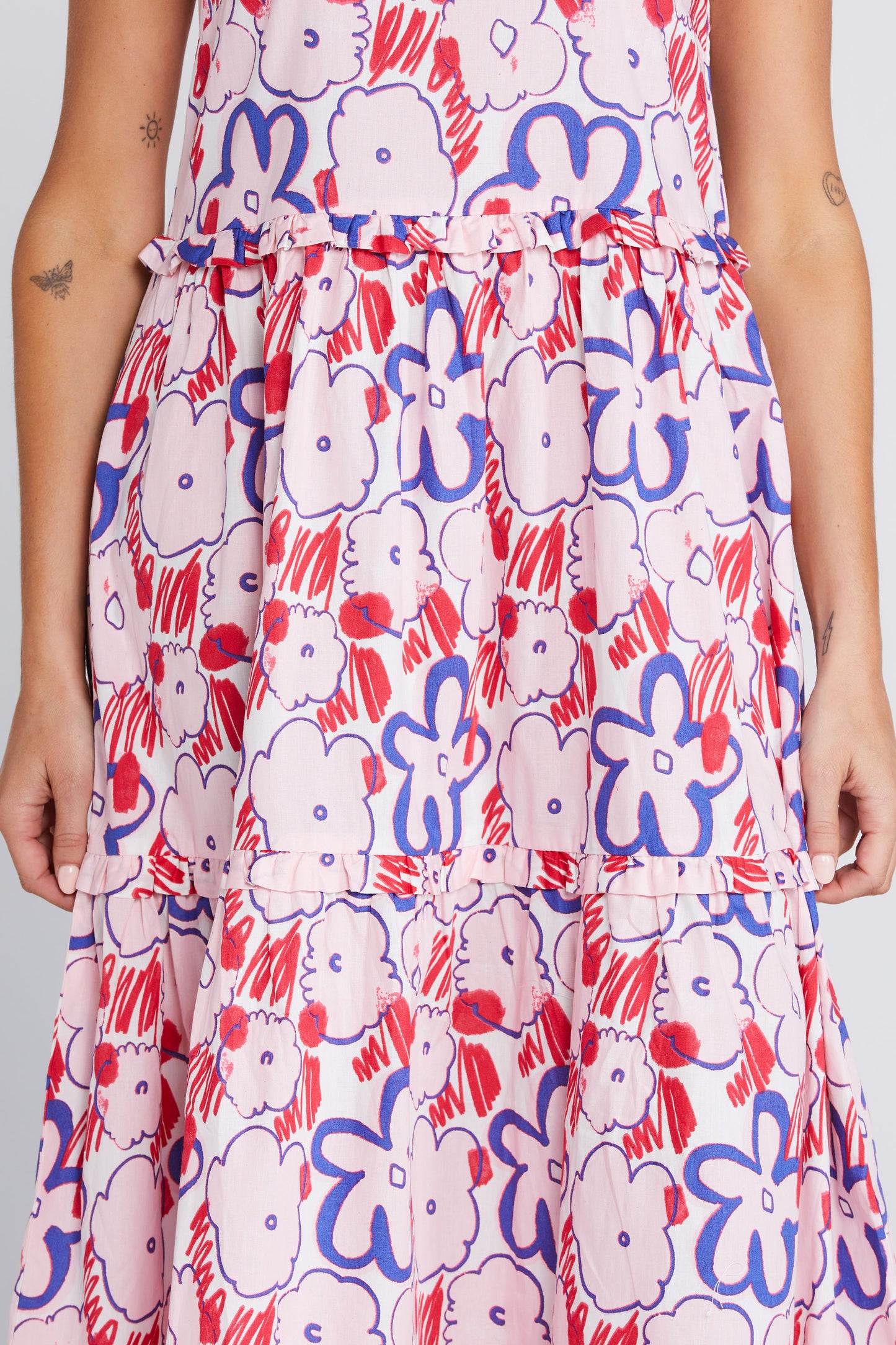 Ziggy Frill Zag Dress Squiggle Bloom