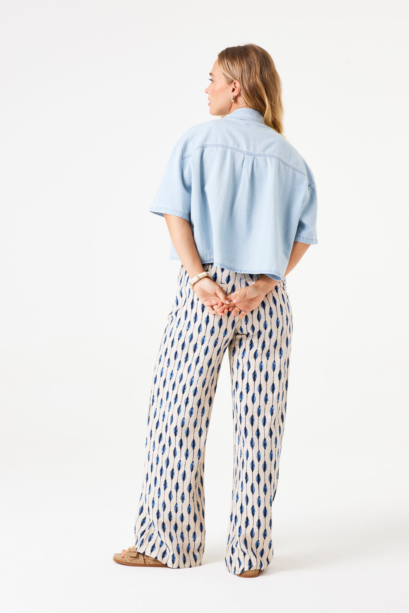 Denim Blouse Bleached