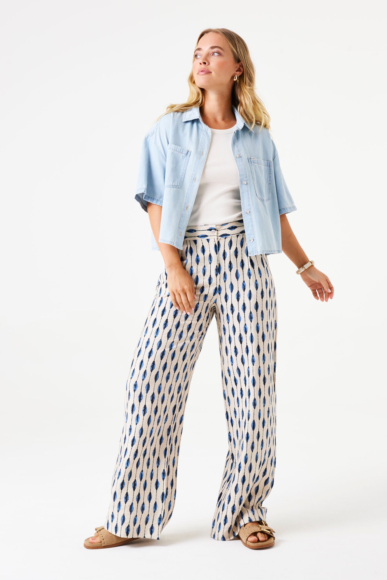 Denim Blouse Bleached