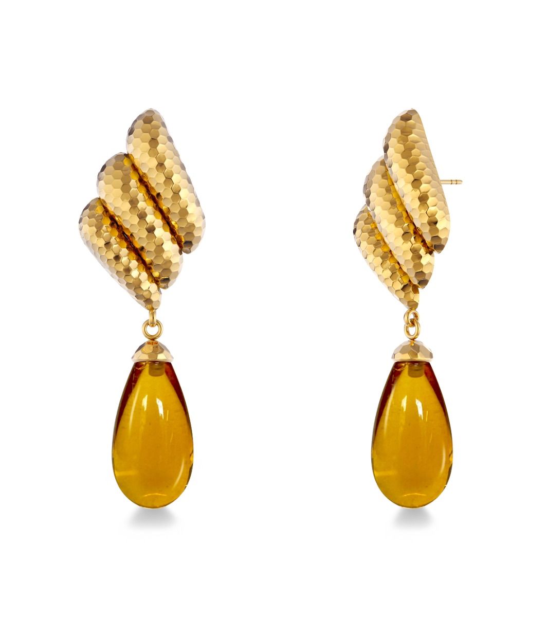 Edblad Cali Earrings Amber Gold