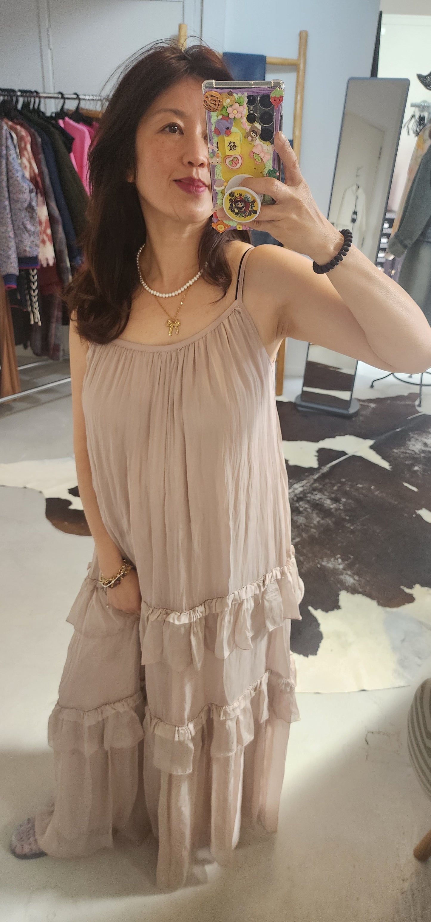Tiered Soft Pink Dress