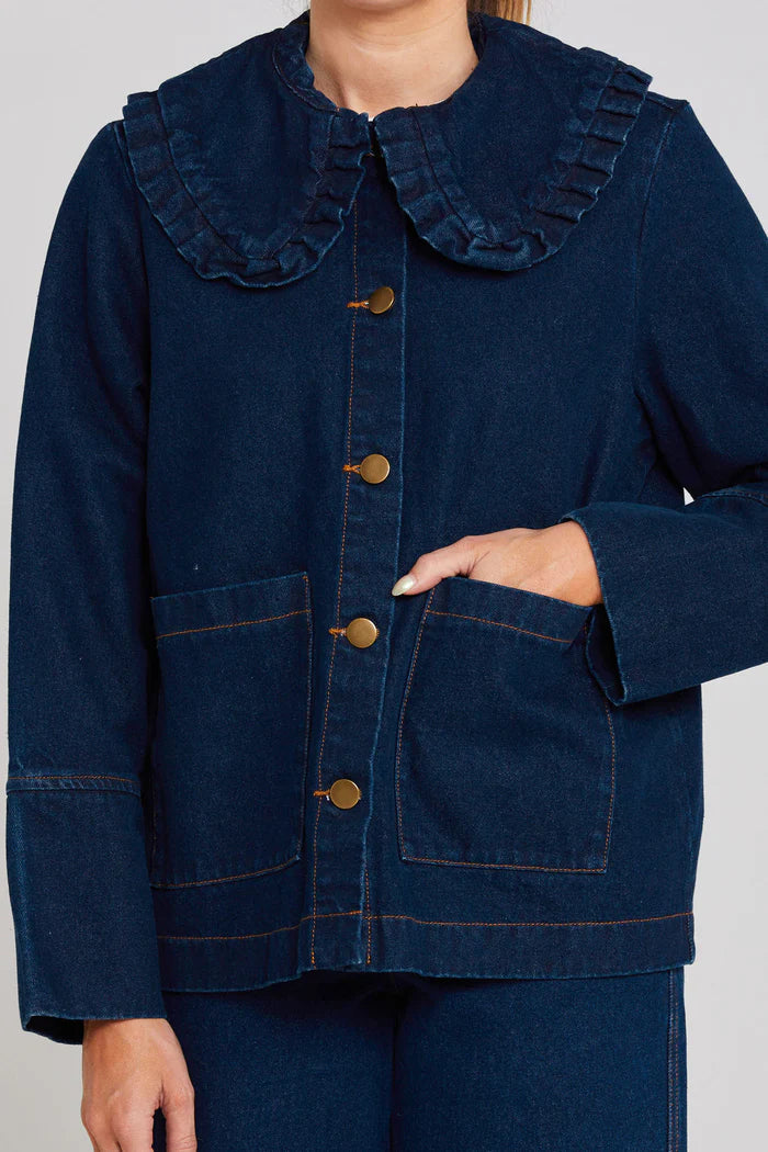 Embark Shacket - Indigo Denim