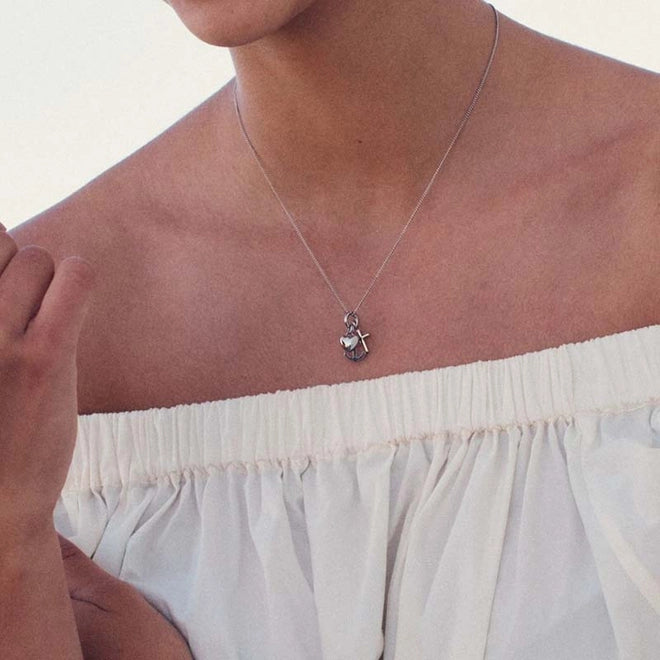 Faith Hope Love Necklace Steel