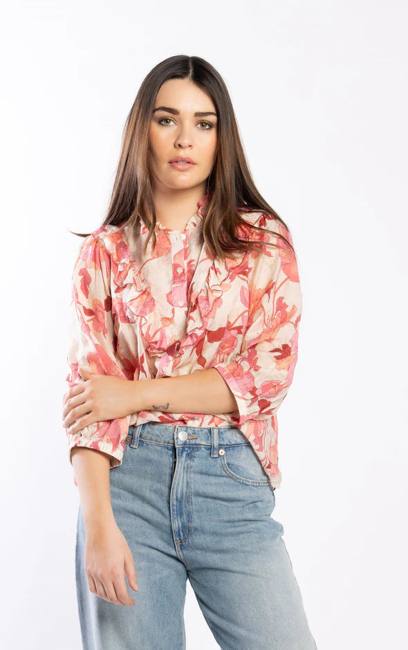 Trios Blouse - Pink Whimsy