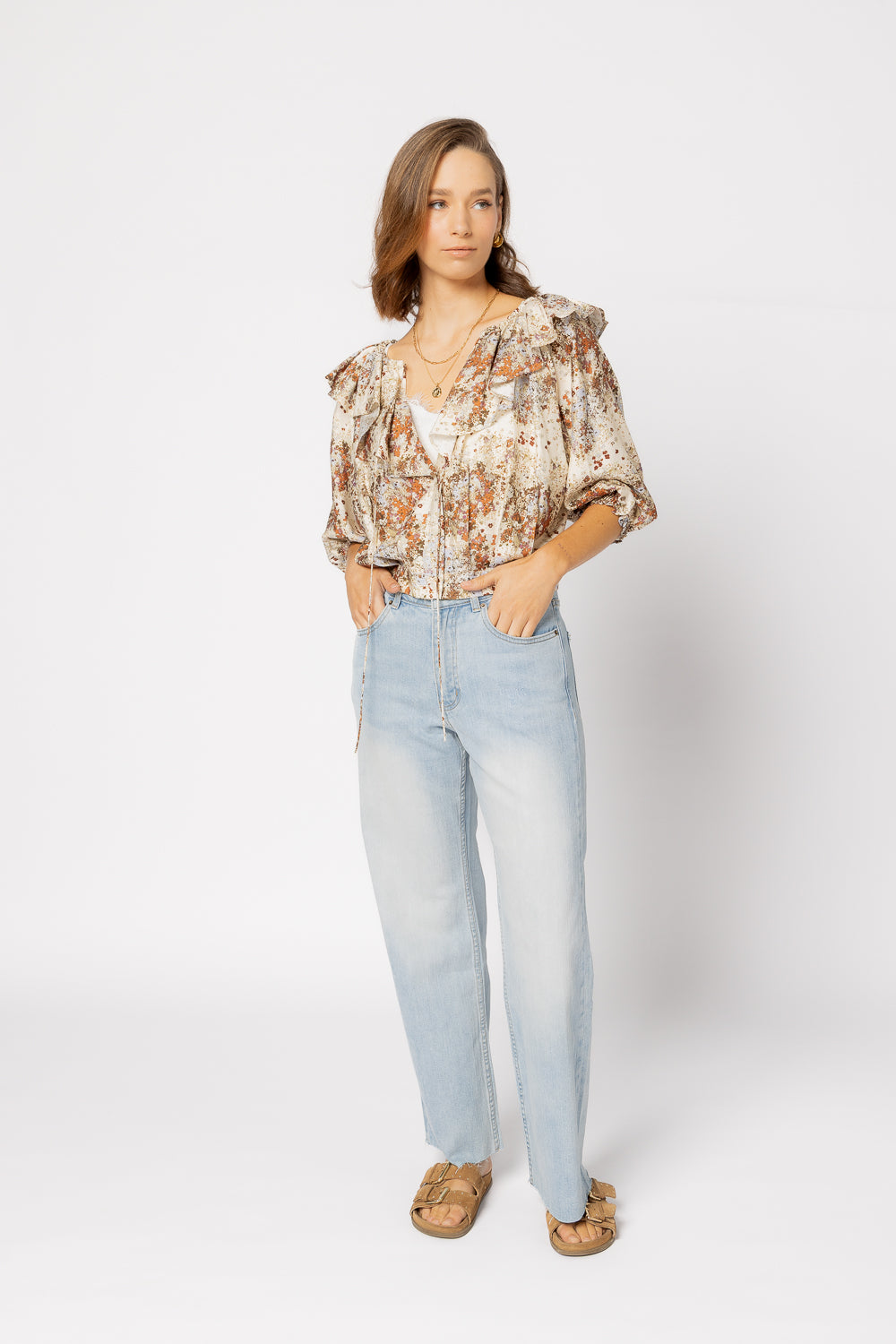 drama the label belle blouse