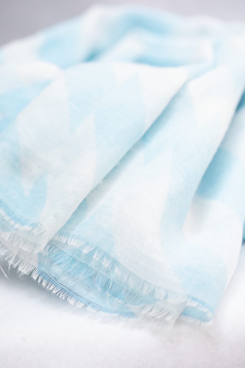 Blue and White Scarf