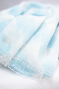 Blue and White Scarf