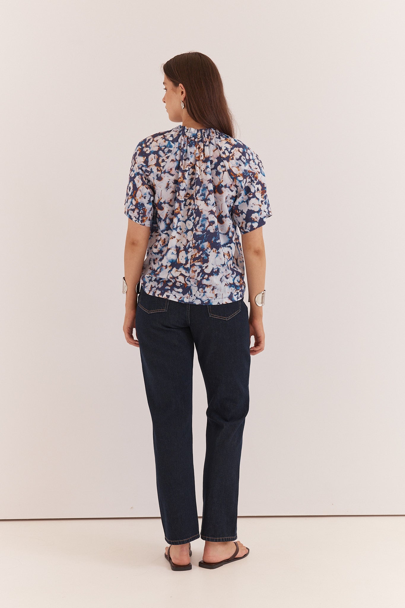 Anika Frill Neck Blouse