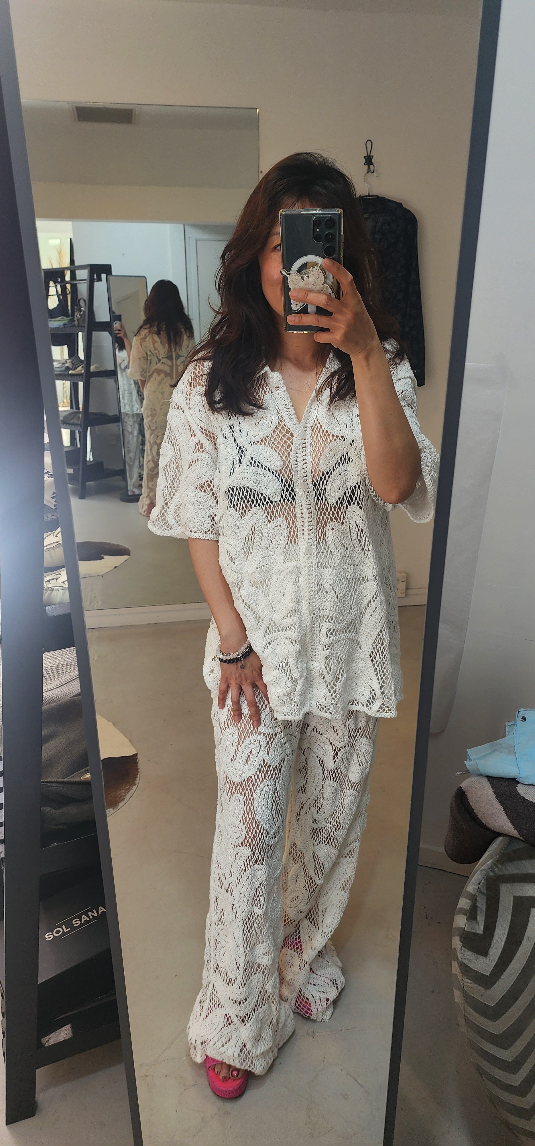 Leisure Set - Crochet White