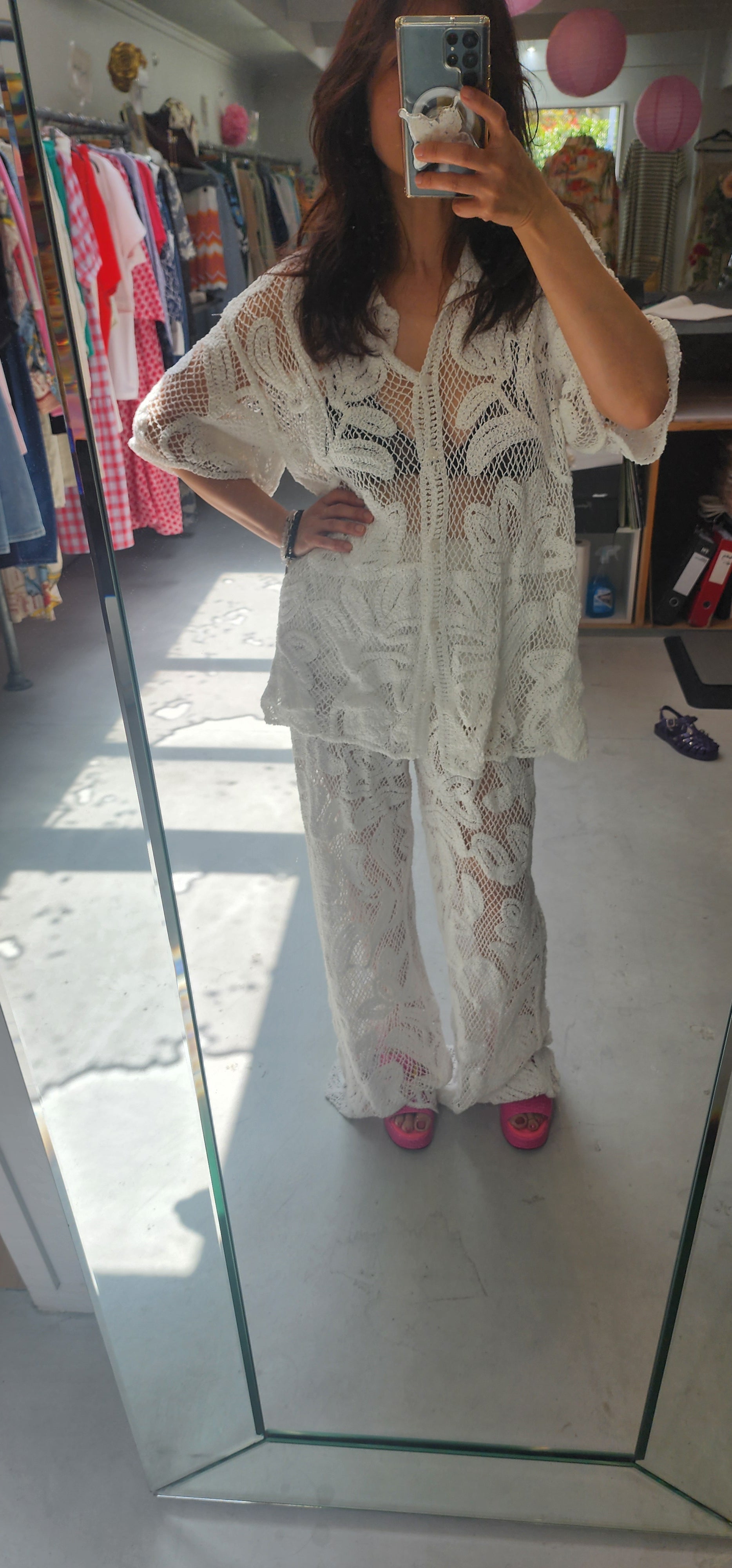 Leisure Set - Crochet White