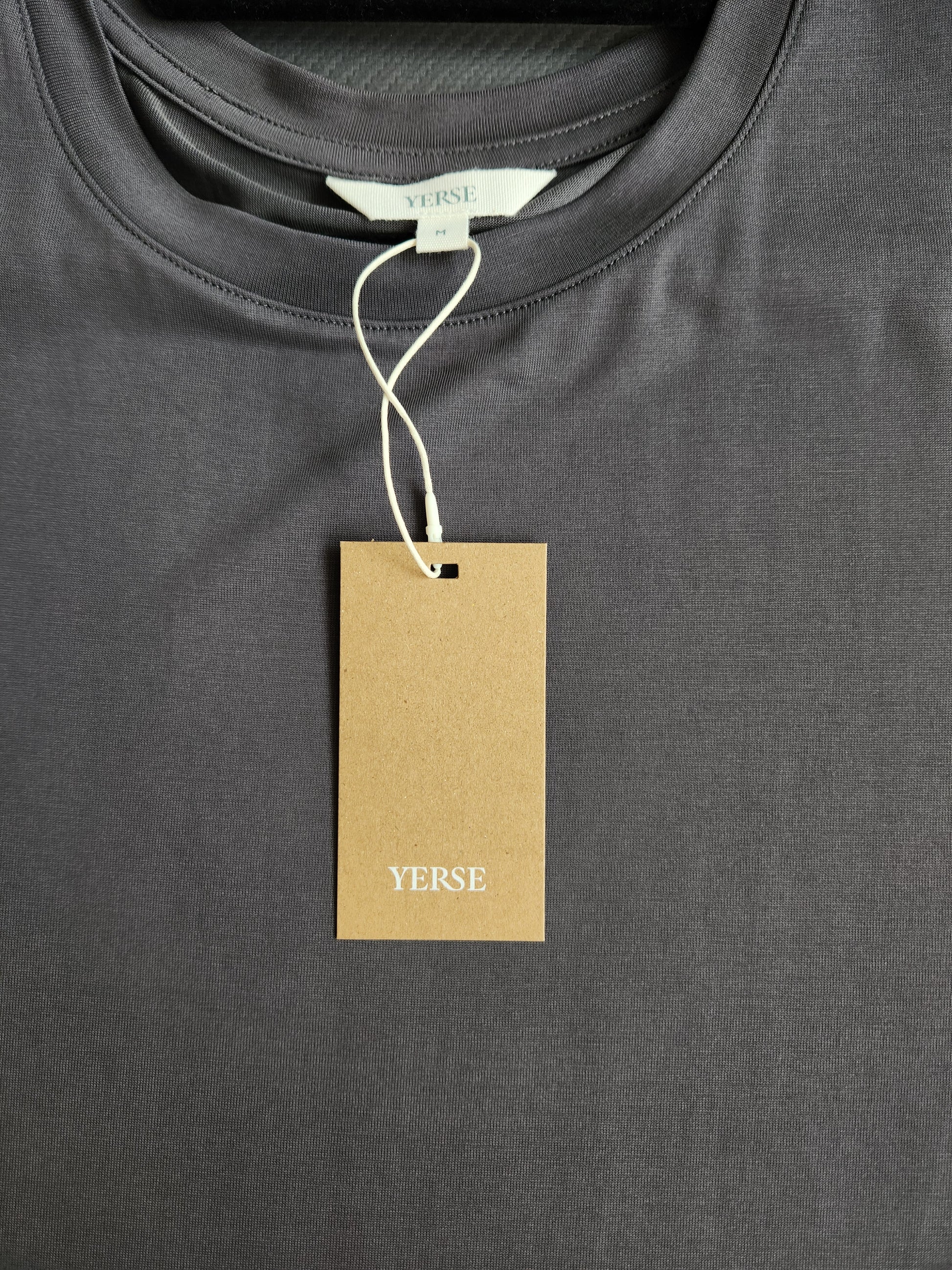YERSE Short Sleeve Baggy T-shirt Dark Grey