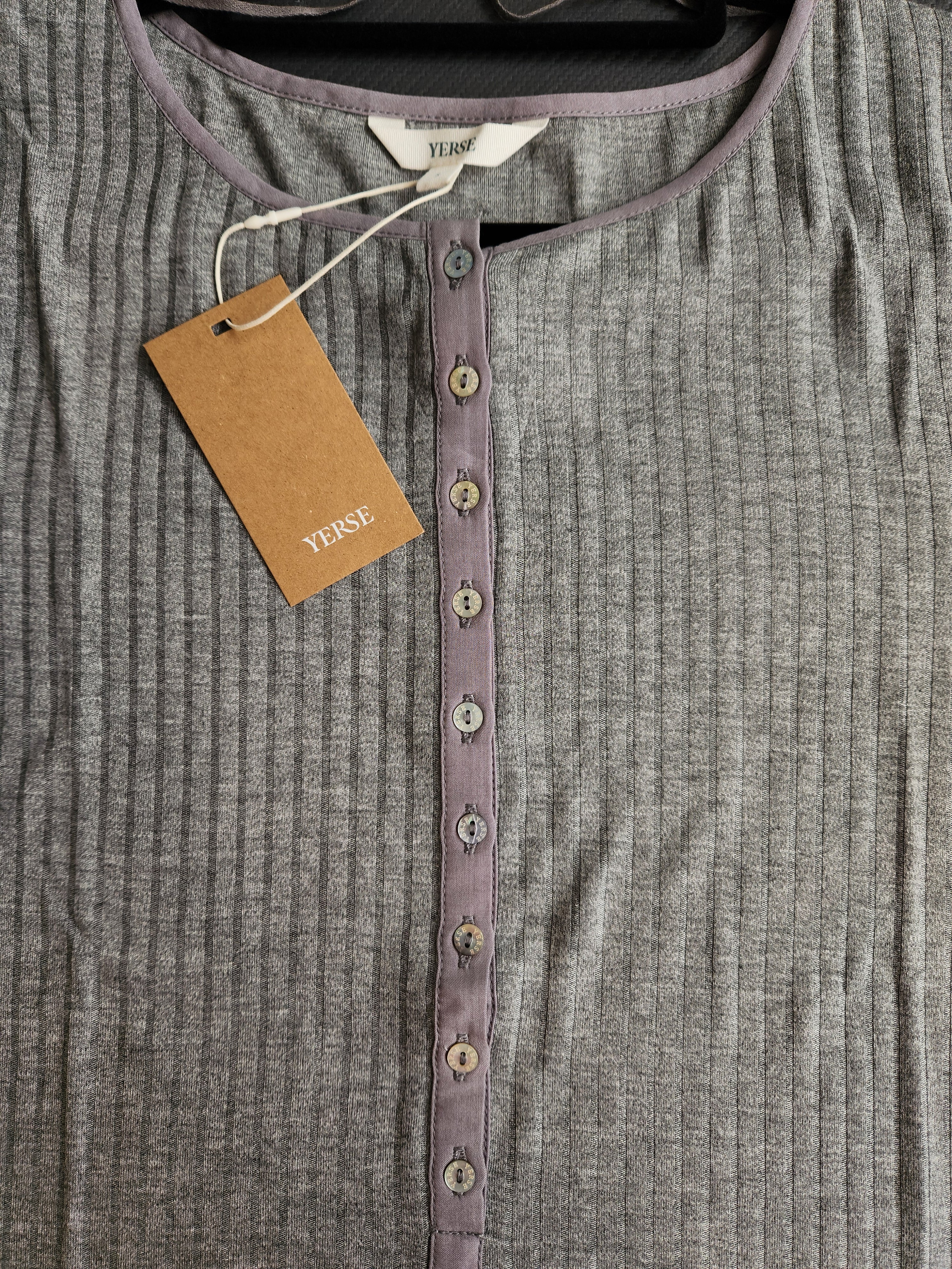 Ribbed Long Sleeve T-Shirt