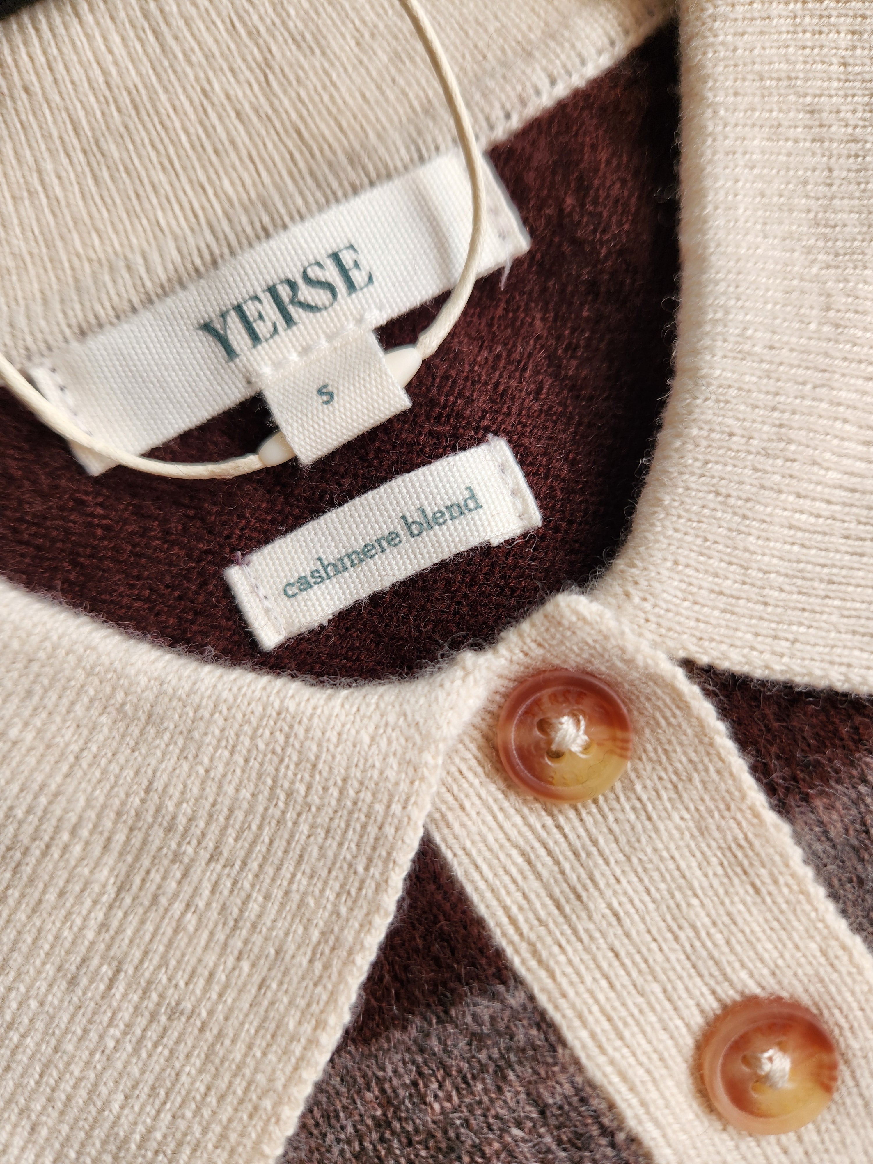 Striped Polo Neck Jumper