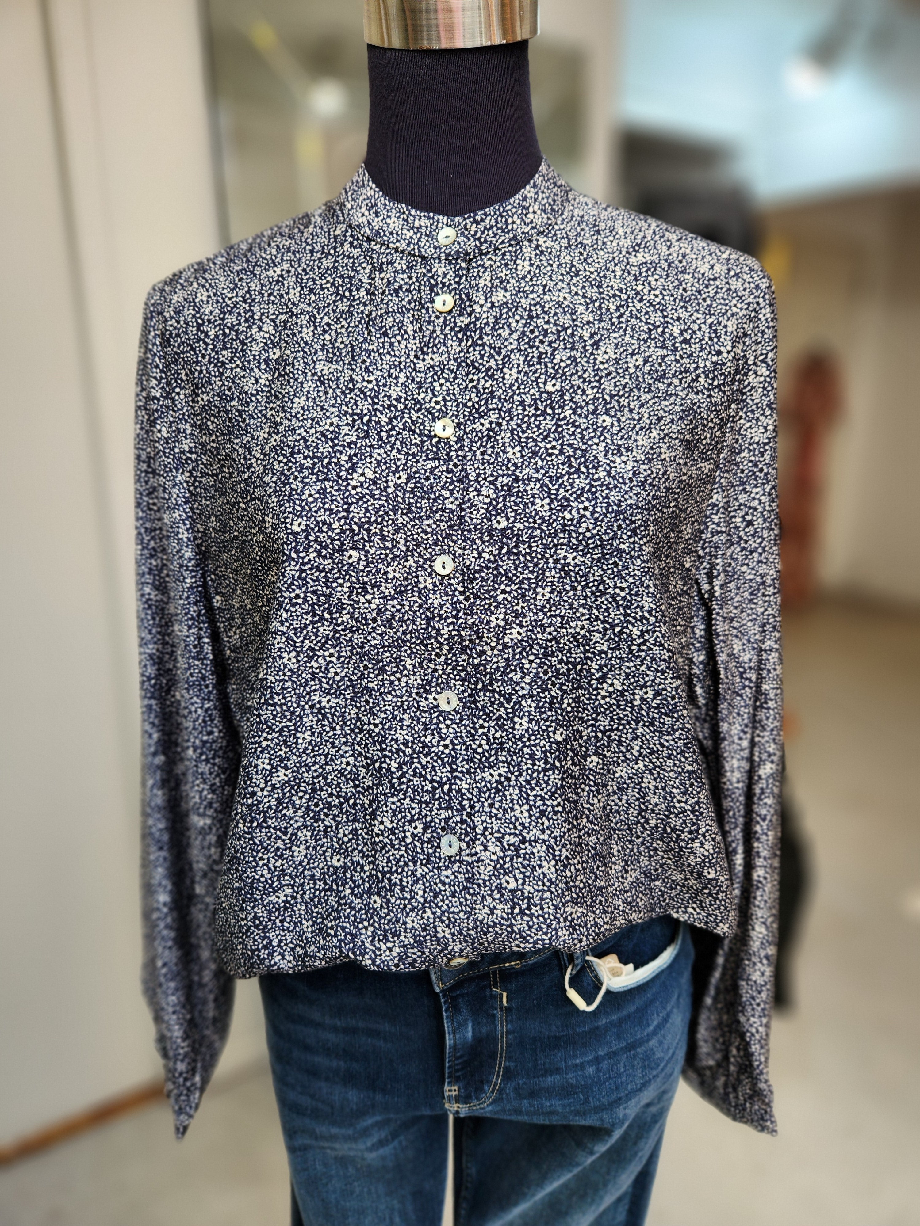 Printed Navy Shirt