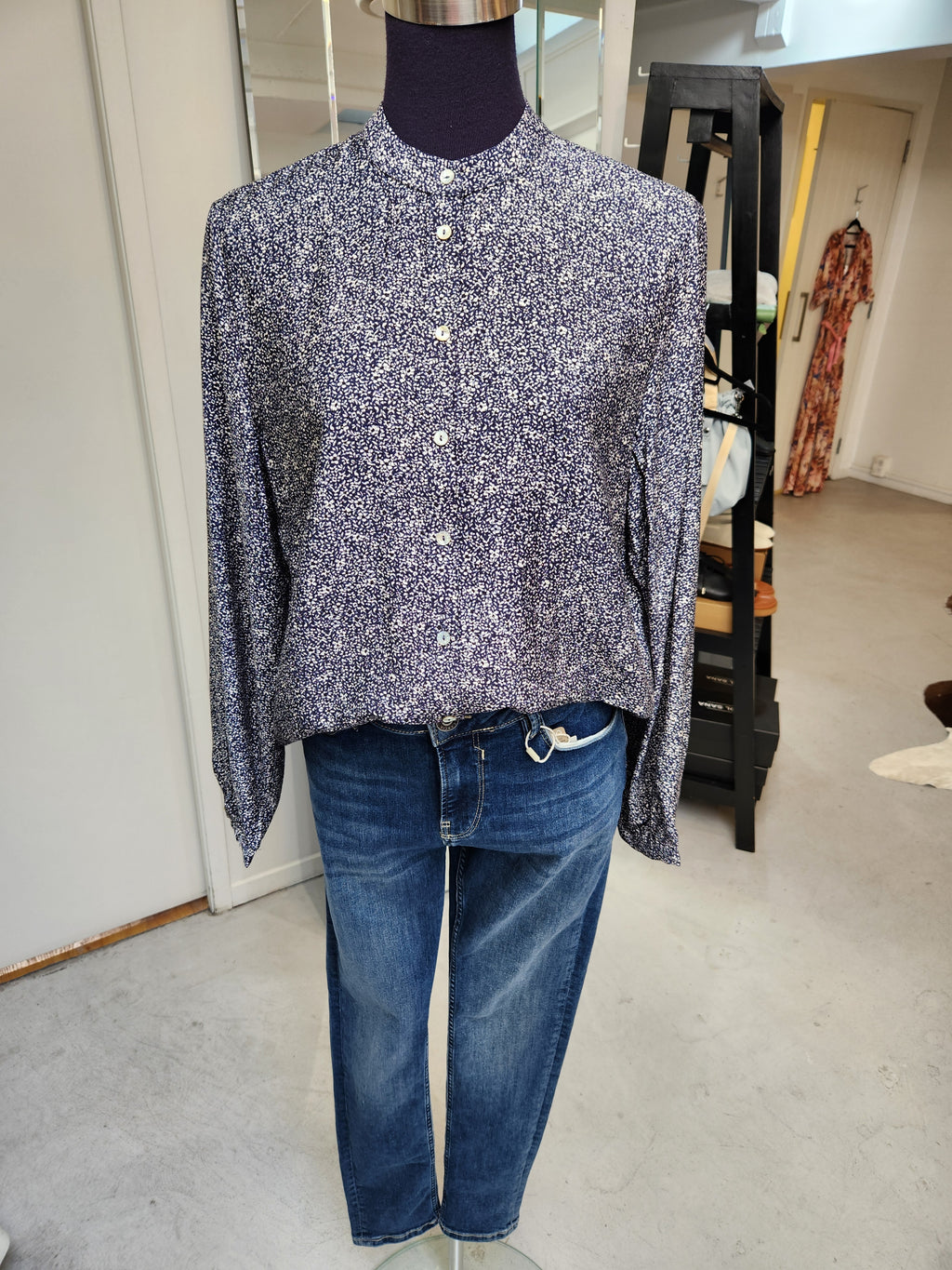 Printed Navy Shirt