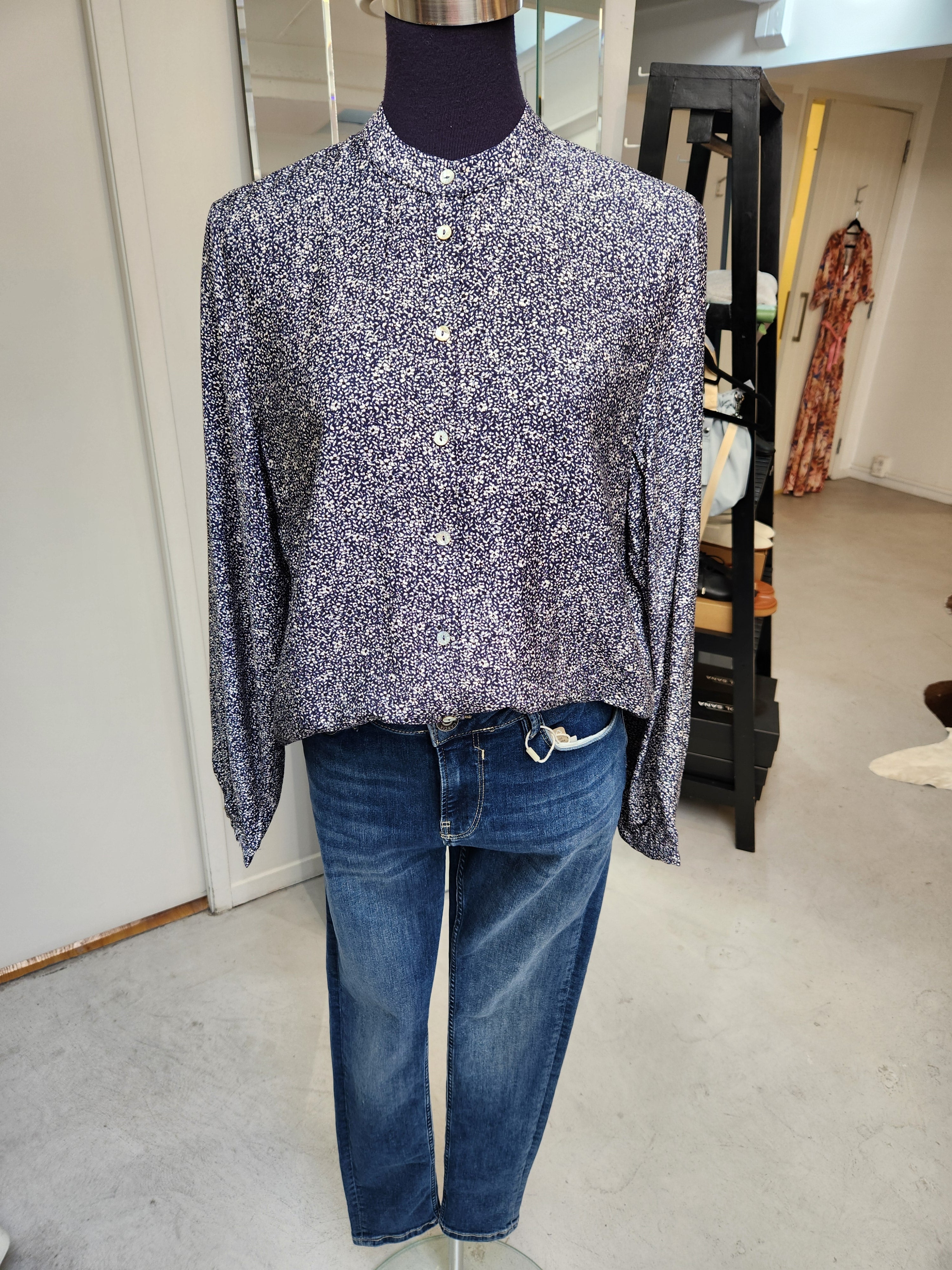Printed Navy Shirt