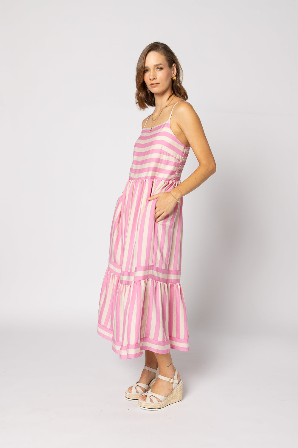 Olivia Dress Candy Stripe