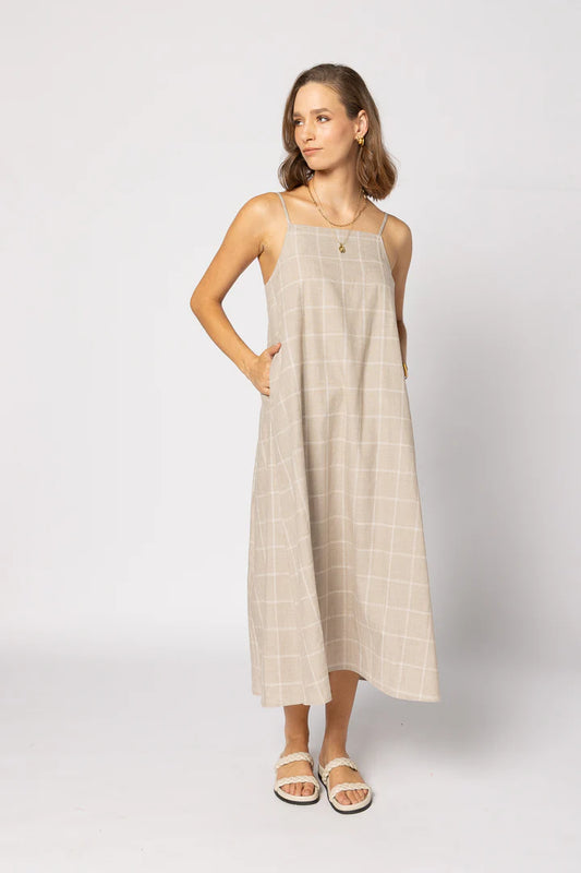 Ginny Dress | Linen Check
