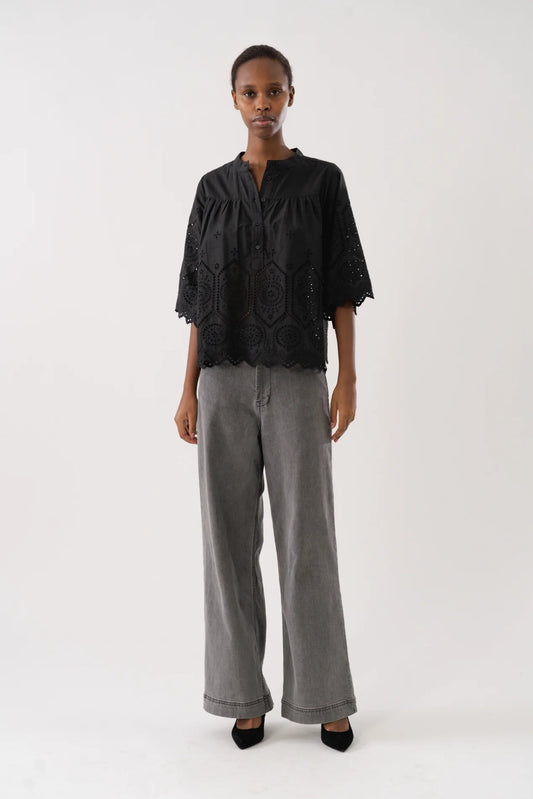 Lolly's Laundry Louise Blouse Black