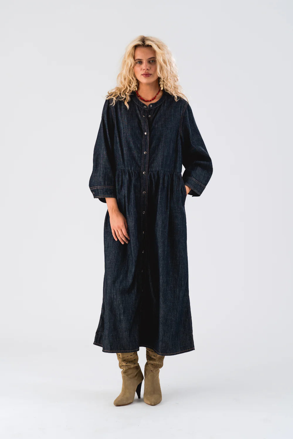 Aliya Maxi Dress - Blue