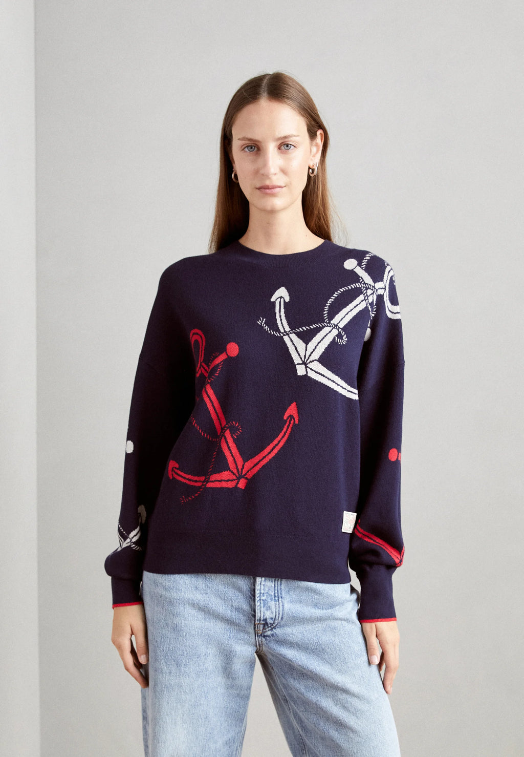 Scotch & Soda Anchor Jacquard Pullover