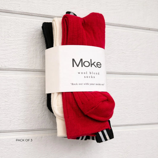 Moke Lily Wool Blend Socks