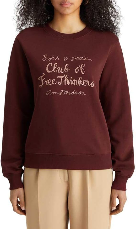 Women's Chest Artwork Fitted Sweatshirt