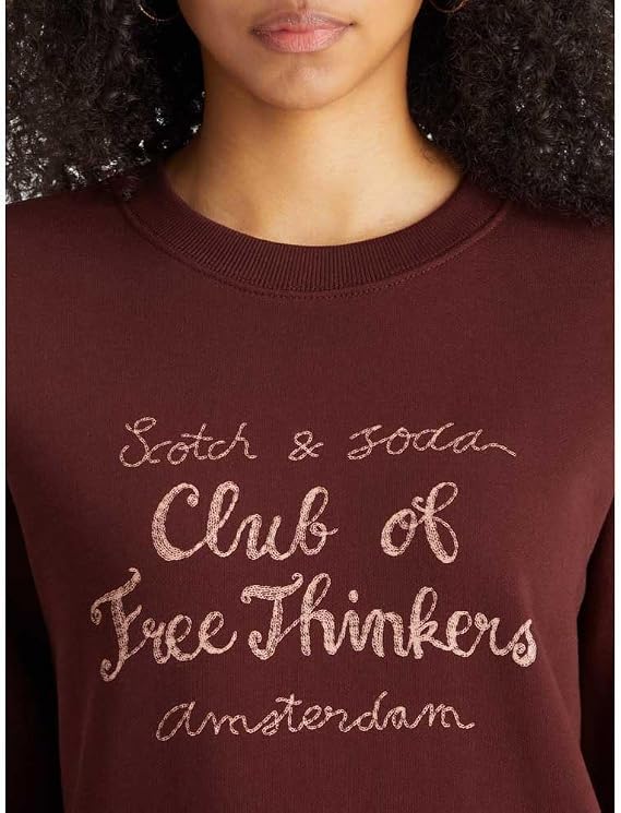 Women's Chest Artwork Fitted Sweatshirt